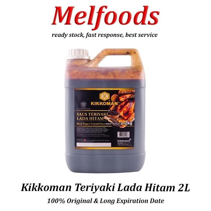 

Kikkoman Teriyaki Lada Hitam Halal 2L - Saus Teriyaki Blackpepper