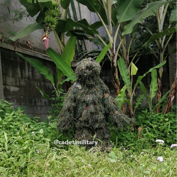 Aul Baju Sniper - Camo Tactical Hunting Forest Woodland Ghillie Suit