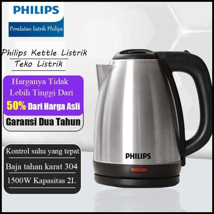 PHILIPS KETTLE LISTRIK TEKO LISTRIK PHILIPS 1500WATT 1.8L TEKO PEMANAS