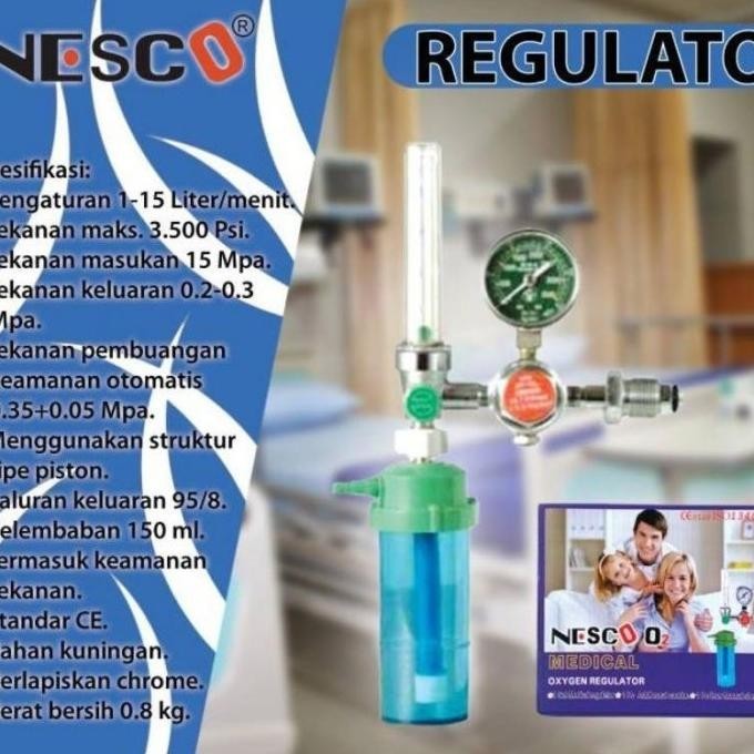 Regulator Oksigen - Regulator Oxygen - Regulator Tabung Oksigen Medis Cucubintan