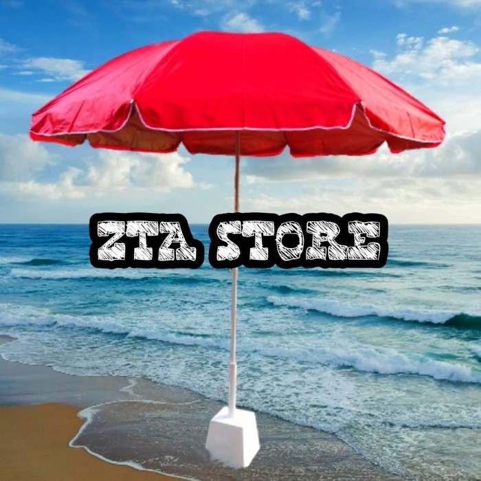 Payung Tenda 2 Lapis 220Cm Payung Pantai Double Uv Payung Bazar Cafe