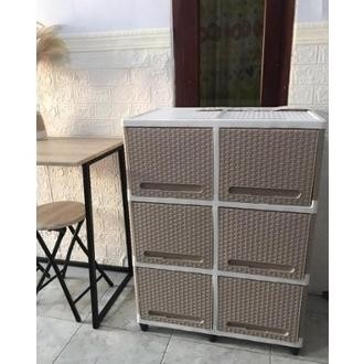 DFG LEMARI PLASTIK DOUBLE CLUB FLIP SUSUN 3 DOUBLE FLIP / RAK SERBAGUNA TERLARIS