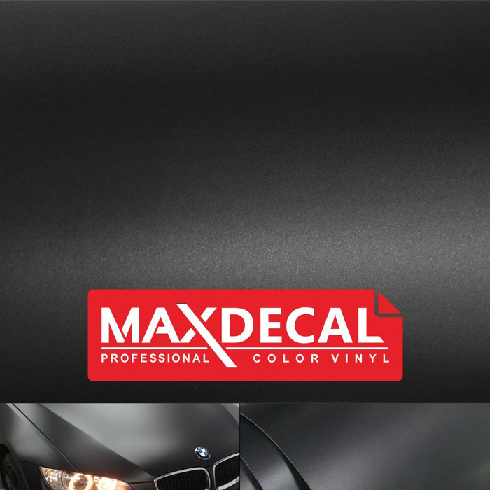 Maxdecal Premium Wrap Black Matte Hitam Doff Skotlet Mobil 152 Cm Roll