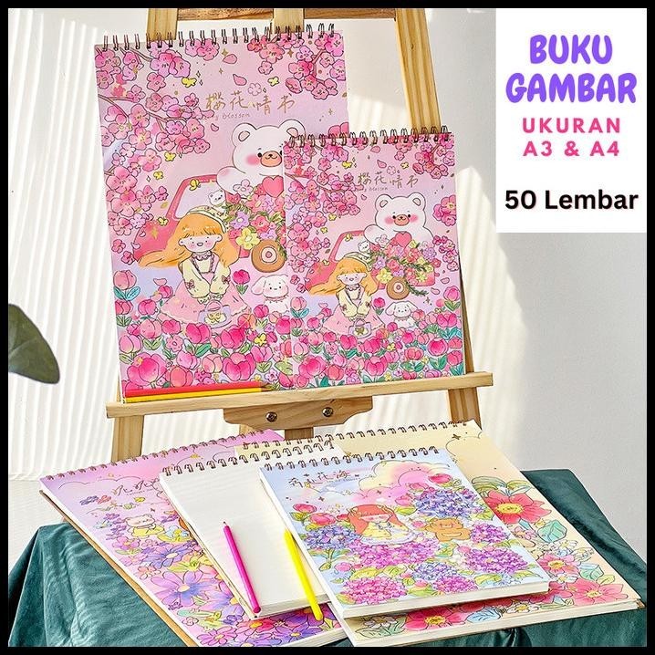 

BEST DEAL BUKU GAMBAR LUKIS SKETSA ANAK MEWARNAI SKETCHBOOK A3 A4 ST0045 !