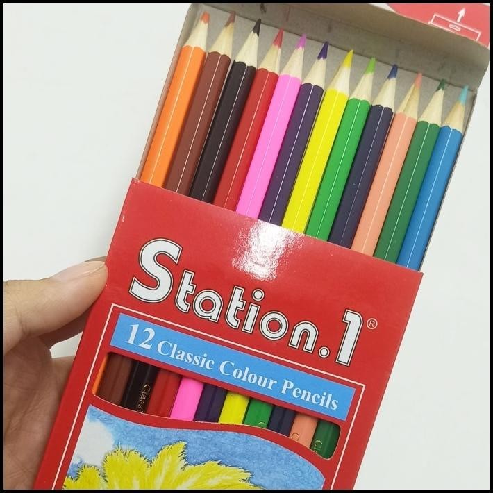 

BEST DEAL PENSIL WARNA NON TOXIC 12PCS MAGIC STAR COLORING PENCILS !!