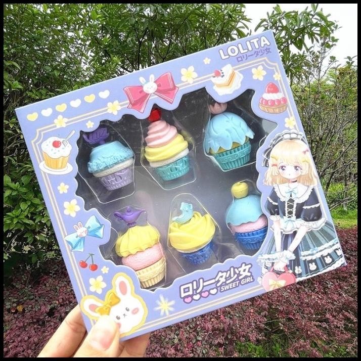

GRATIS ONGKIR PENGHAPUS MOTIF CUP CAKE CUTE / PENGHAPUS PENSIL !!!