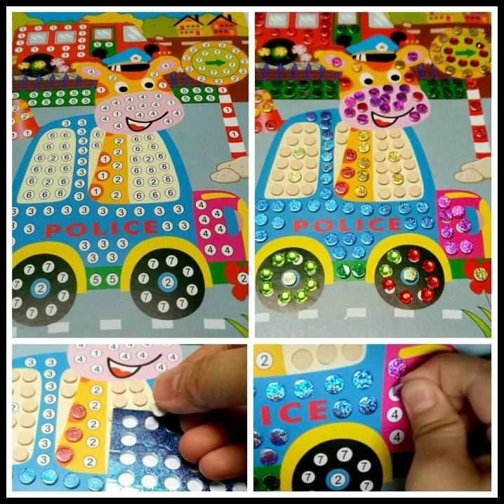 

TERMURAH NUMBER MOZAIC DIY EVA STICKER !!!!