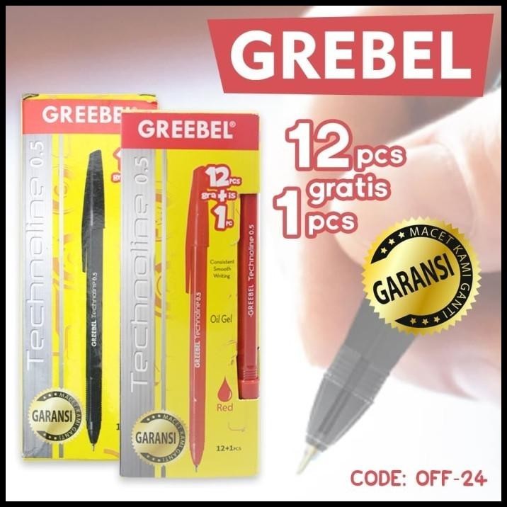 

TERMURAH PEN GREEBEL PULPEN GREEBEL 3 JENIS WARNA PILIHAN TECHNOLINE (OFF-24) !!!