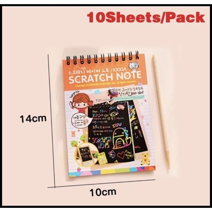 

TERBARU ( KKM ) SCRATCH NOTE / BUKU MAGIC WARNA COLOURFUL SCRATCH NOTE !!!!!!!