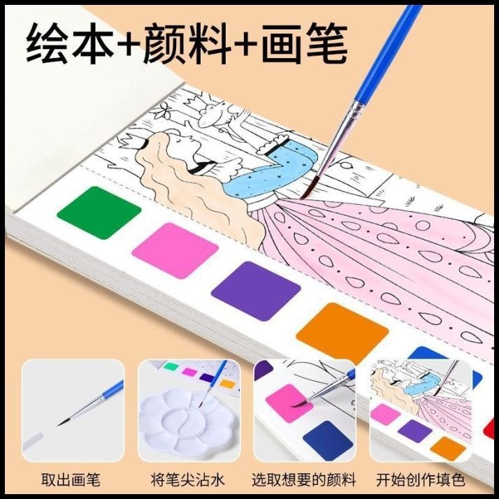 

TERBARU BUKU GAMBAR CAT AIR WATER COLOR PAINTING BOOK KARAKTER WATERCOLOR PAIN !!!!!!!