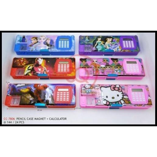 

HOT DEAL TEMPAT PENSIL CASE MAGNET KALKULATOR ALAT TULIS ANAK SEKOLAH KARAKTER