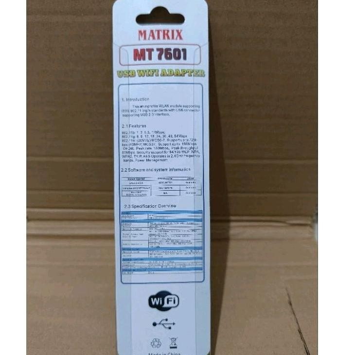 Termurah Matrix Dongle Penerima Wifi Setbox Stb Set Top Box Dvbt2 Mt 7601 Komputer Laptop Merk Matri