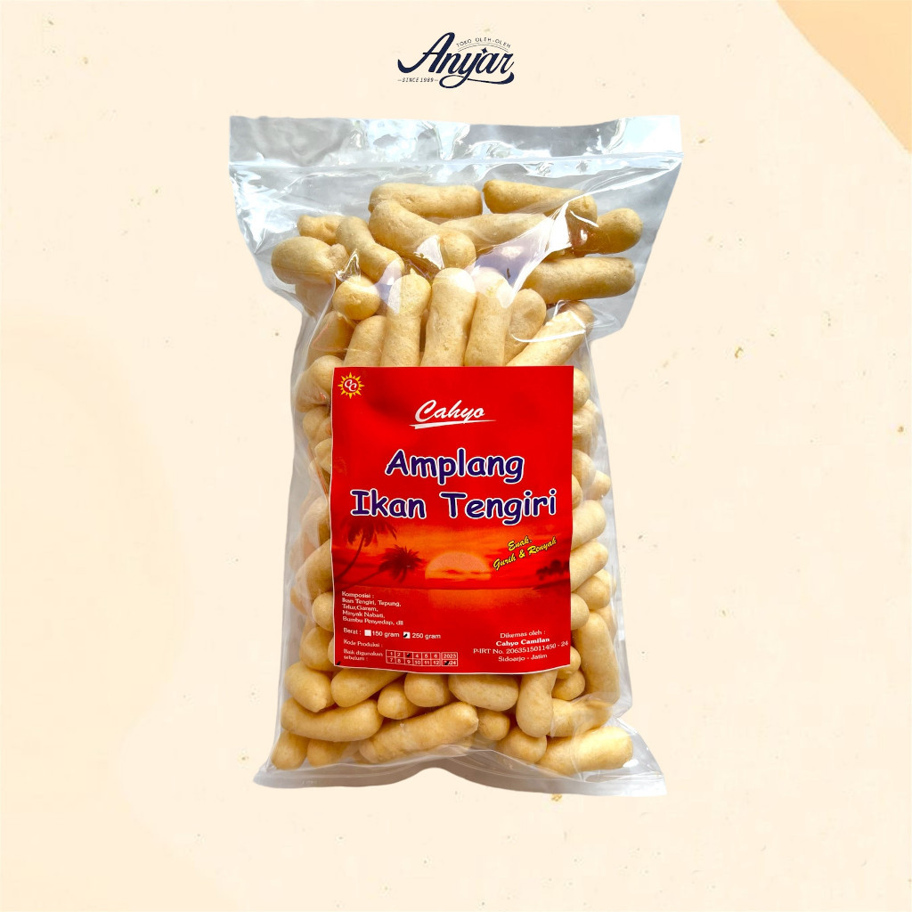 

Kerupuk Amplang Ikan Tenggiri cap Cahyo @250gr