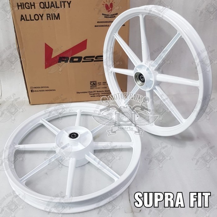 Ve Pelek Velek Racing Rossi Set Sepasang Motor Supra Fit Palang 8