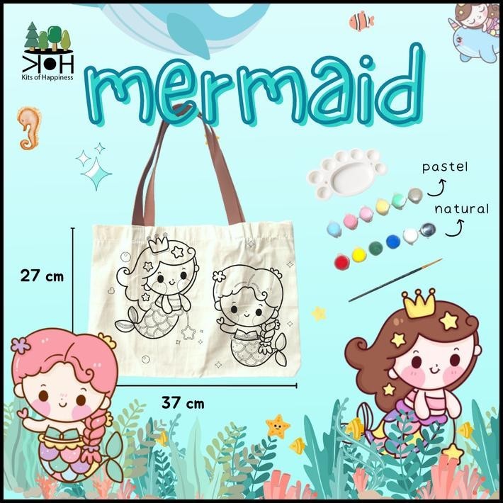 

HOT DEAL KIDS TOTE BAG PAINTING KIT HAMPERS ANAK MONTESSORI PAKET MELUKIS TAS !!!!!!!