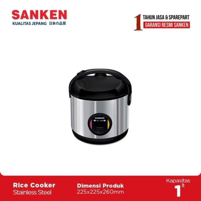 ~@~@~@~@] Sanken SJ 203 BK Magic Com 6in1 Rice Cooker 1 L Mejikom SJ203 Magicom
