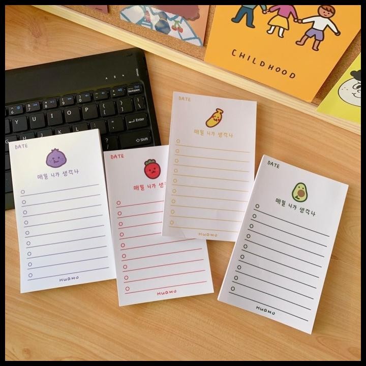 

DISKON CHECKLIST MEMO NOTE PAPER NOTEPAD / MEMO PAD - POPPY'S STUDIO