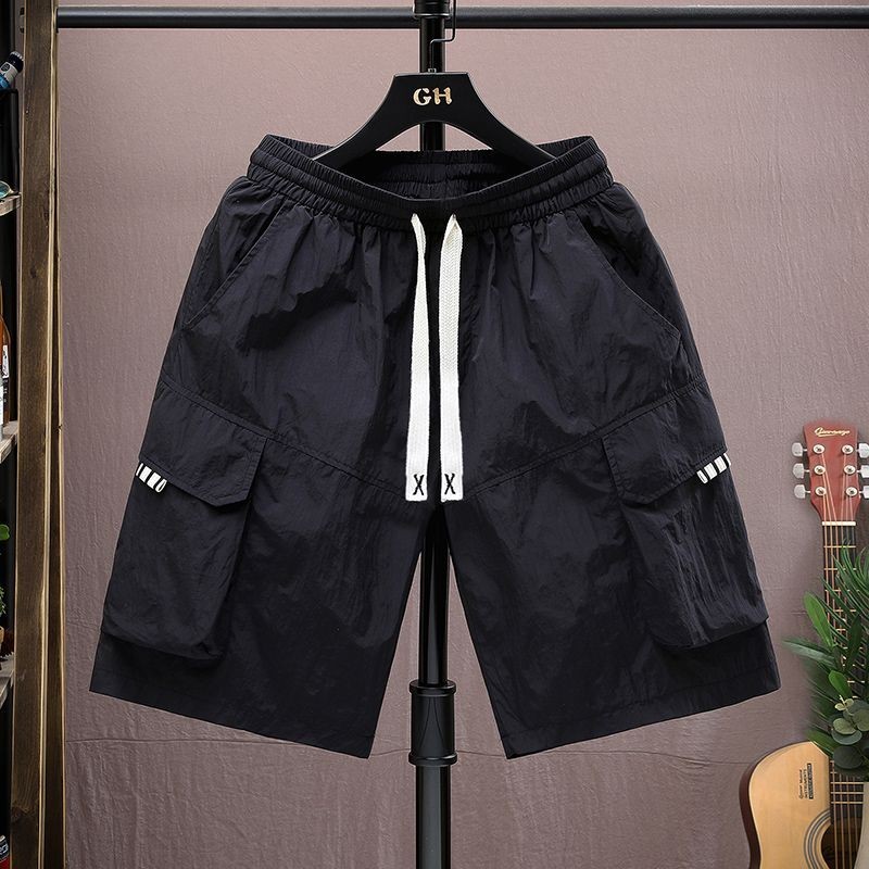 Workwear Trendy Ice Silk Loose Straight Pants