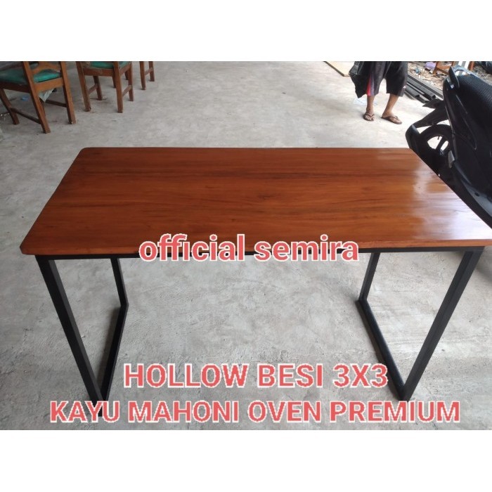 Kayu Mahoni Asli/Meja Makan/Meja Kantor/Meja Kerja/Meja Murah
