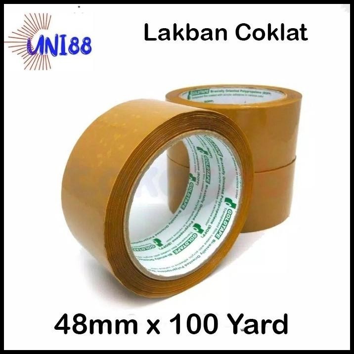 

BEST DEAL LAKBAN BENING COKLAT 2 INCH 48 MM 100 YARD PACKING ONLINE MURAH TOP !