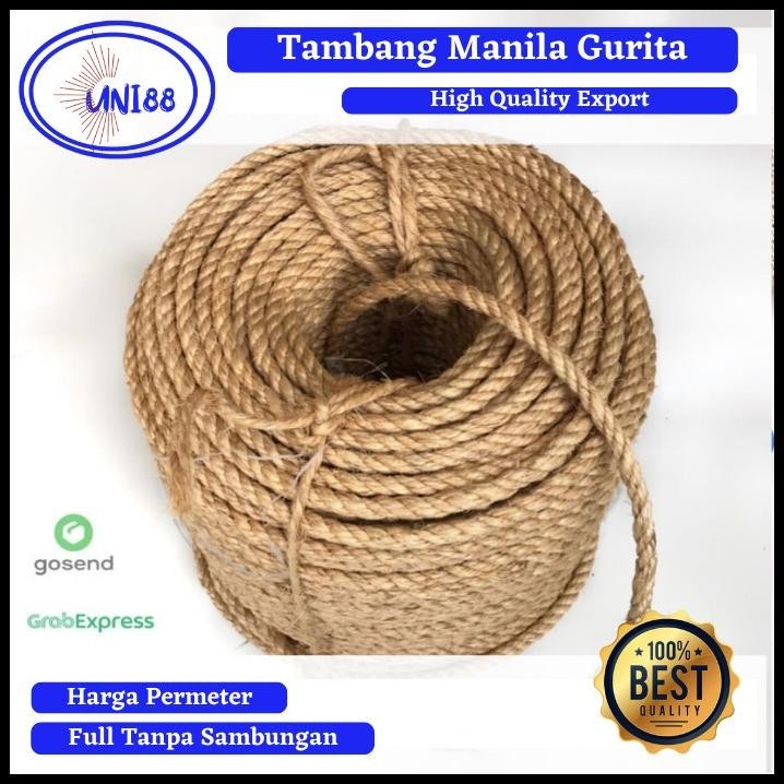 

TERMURAH TALI TAMBANG MANILA KECIL 8MM 10MM TAMPAR GURITA GONI RAMI DADUNG !!!!