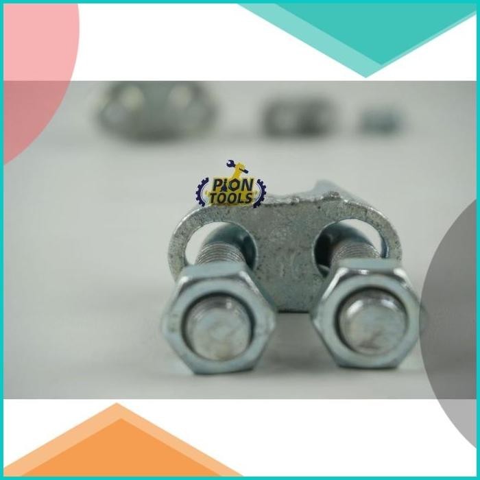 Klem seling 16mm (5/8") Steel Wire clip Klem kawat seling Kuku macan 1