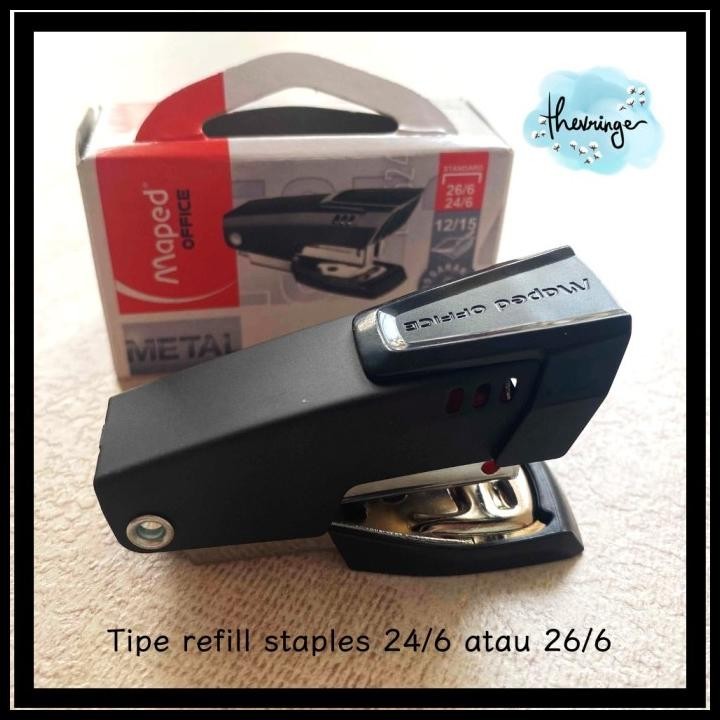 

HOT DEAL PROMO MAPED ESSENTIALS METAL MINI STAPLER STAPLES KECIL