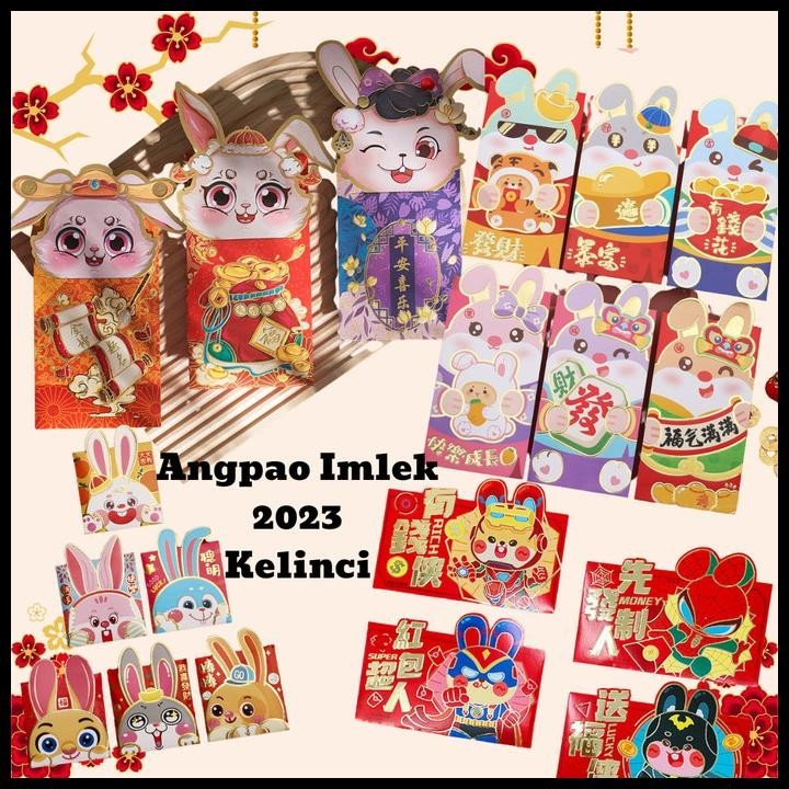 

HOT DEAL ANGPAO IMLEK 3D 2023 KELINCI ANGPAU PREMIUM SINCIA LUCU