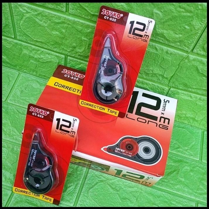 

TERMURAH GROSIR CORRECTION TAPE JOYKO CT 552 12CM PITA KOREKSI TIP X PITA !!!!