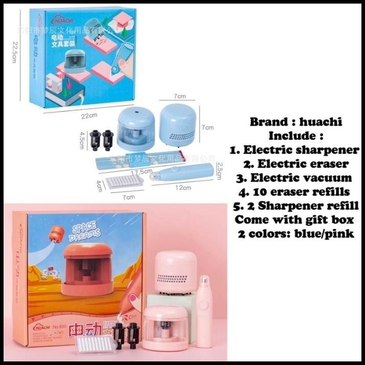 

BEST DEAL STATIONERY ELECTRIC SET, PENGHAPUS OTOMATIS, SERUTAN OTOMATIS SET !