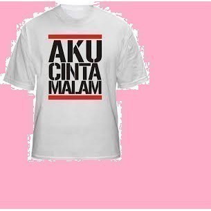 Kaos T Shirt Pria Aku Cinta Malam Clubbing Clubbers Dj