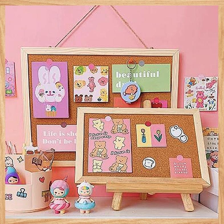 

Cork Board Papan Buletin 20X30 Cm Pin Board Dekorasi Ruang Kerja Message Board/Vision Board / Mading Kamar / Pin Board
