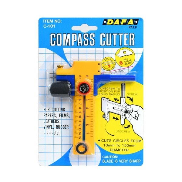 

Compass Cutter - Circle Cutter - Pisau Pemotong Lingkaran Dafa C-101