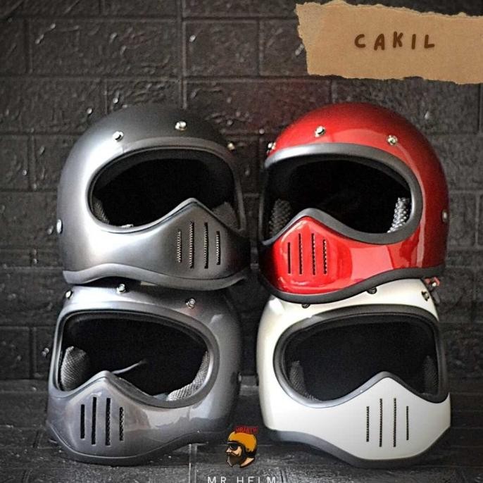 HELM CUSTOM RETRO CAKIL ( MR HELM )