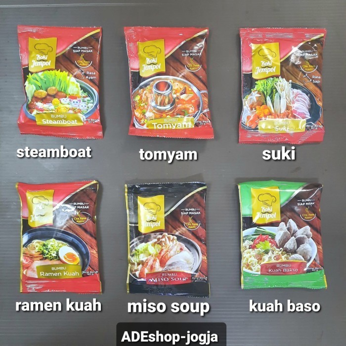 

@=@=@=@=] bumbu instan tomyam steamboat koki jempol suki kuah baso ramen miso so
