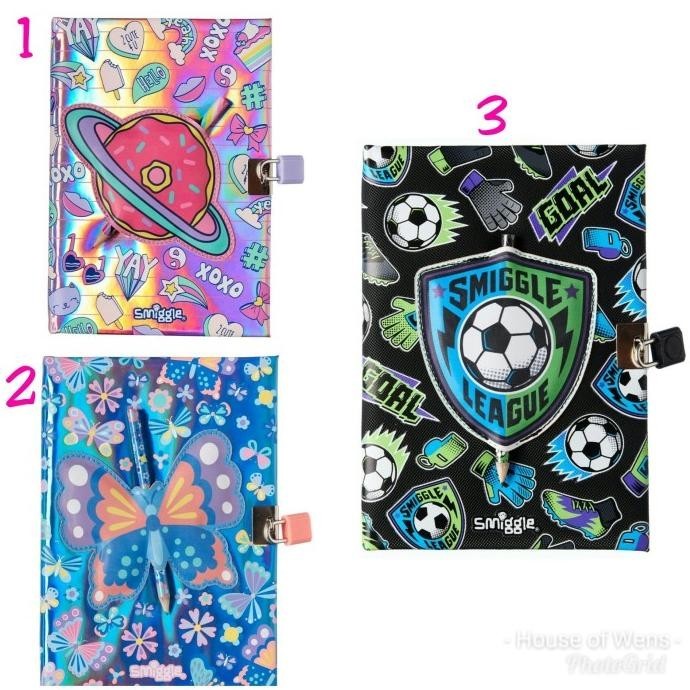 

New Smiggle Poppin Scratch 4 Scent A5 Lockable Notebook - Diary Smiggle Pengiriman Cepat