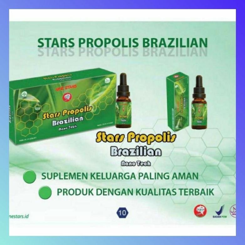 dikirim langsung >>> 1botol - stars propolis nine star brazilian propolis