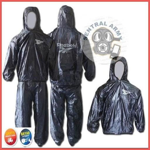 Baru Sauna Pria Wanita / Baju Lari Olahraga/ Mantel Hujan/ Sauna Logo Cod Jaminan Quality