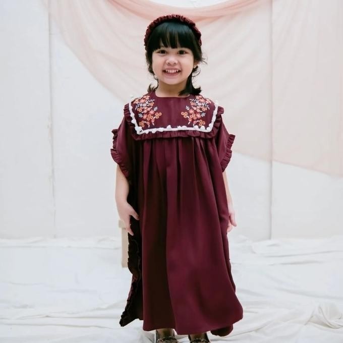 Kaftan Raya , Dress kaftan twill anak perempuan