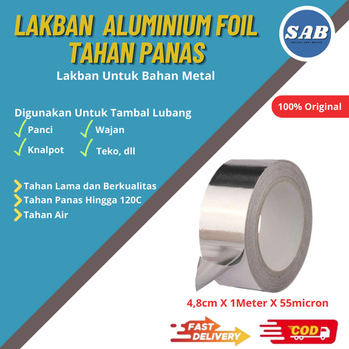Plester Tambal Panci Bolong Metal Aluminium Foil