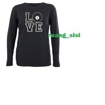 Kaos T Shirt Pria Love Pool Billiard
