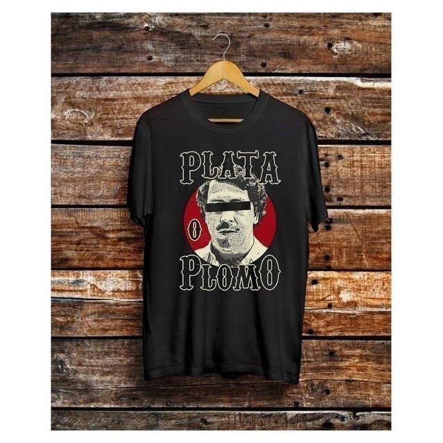 Kaos T Shirt Pria Pablo Escobar Kartel Narkoba