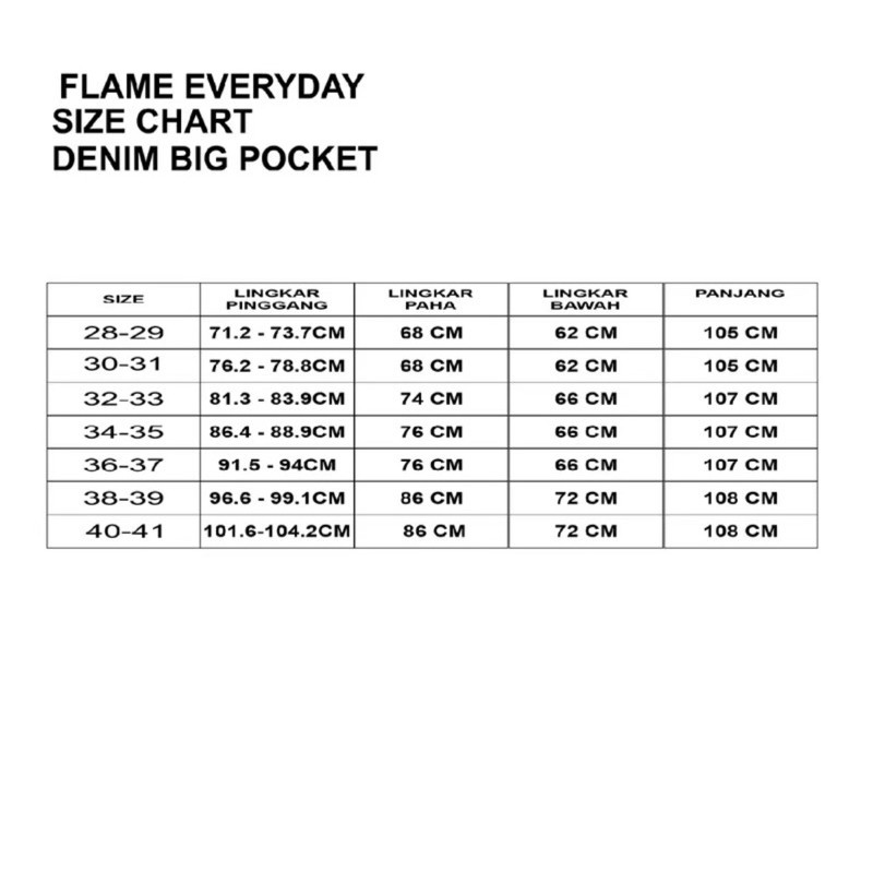 LONGPANTS KOREAN STYLE l Flame Everyday Celana Denim Y2k Big Pocket V2 Celana Denim Oversize Raw