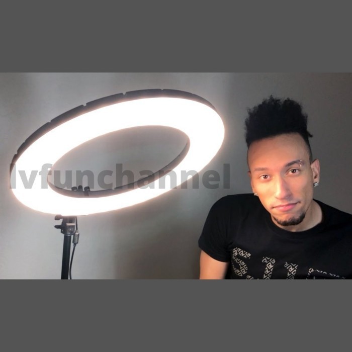 Ring Light Besar Led 45Cm 18 Inch 50 Watt + Tri 200Cm Dimmable Mua