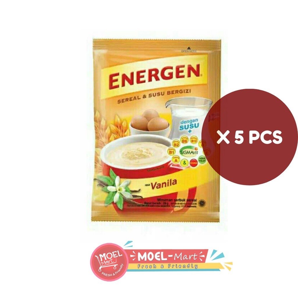 

ENERGEN Vanilla Sachet 5pcs x 29gr