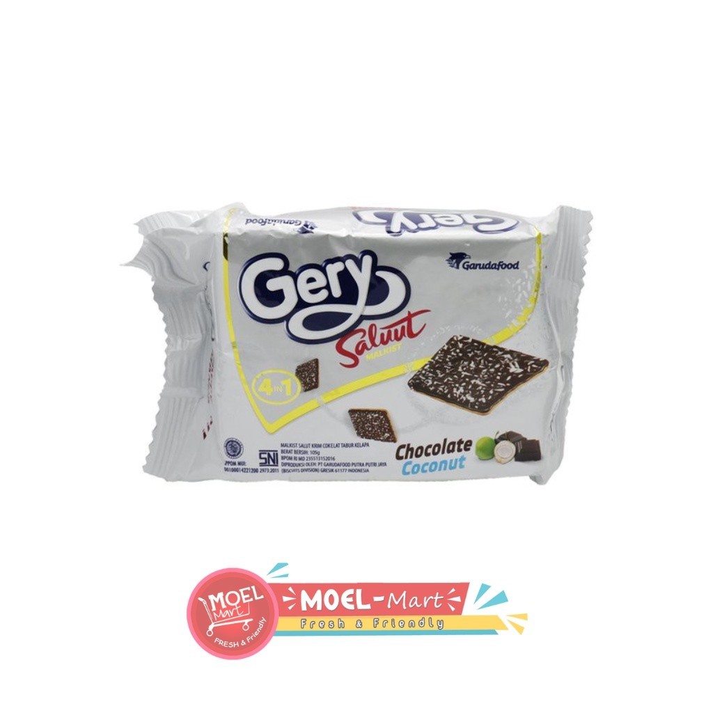 

GERY Saluut Malkist Chocolate Coconut 105gr