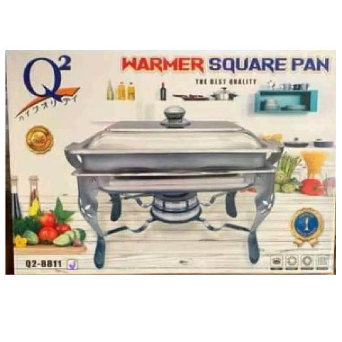 Prasmanan Warmer Square Pan Q2 8811 Pemanas Makanan Wadah Prasmanan
