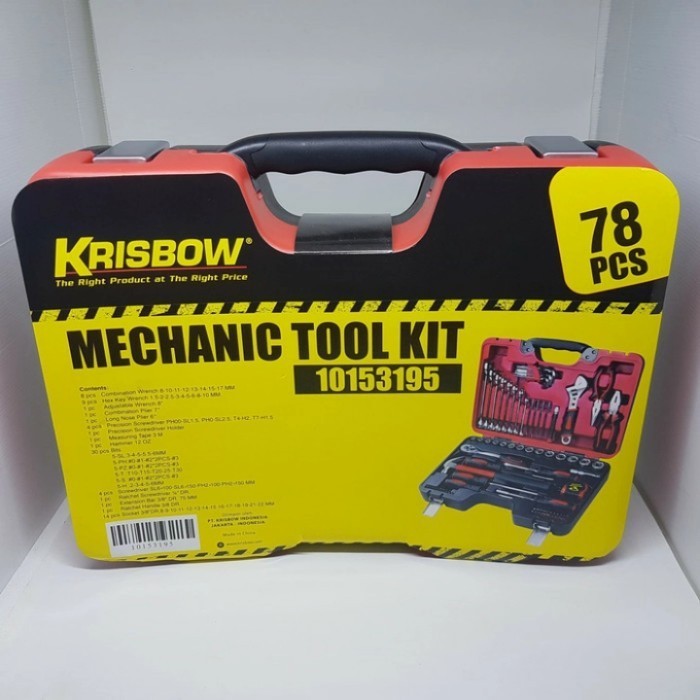 Krisbow Mechanical Tool Set 78 Pcs/Krisbow Set Peralatan Mekanik 78