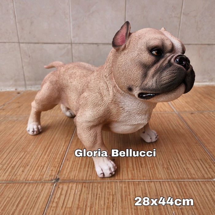 PATUNG ANJING AMERICAN BULLY PAJANGAN PITBULL JUMBO DECORATION HOME