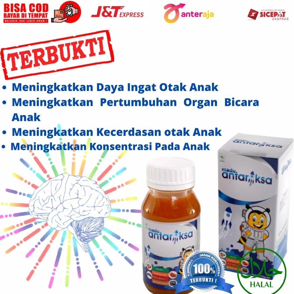 Murah Meriah Vitamin Otak Anak Cerdas / Vitamin Kecerdasan Otak Anak / Madu Antariksa Vitamin DHA Ot